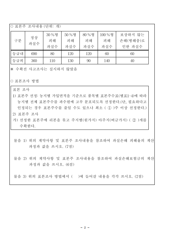 2021년 제7회 손해평가사 2차 시험 문제오류 처리내역 2.png